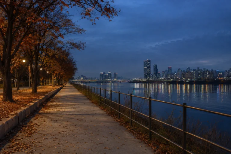 Seongsu at blue hour, the last stop of a fashion-first day route