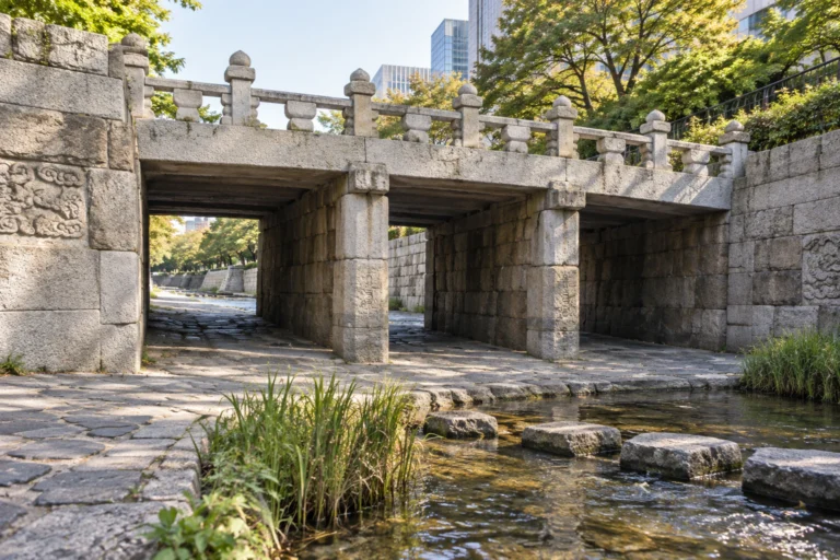 Gwangtonggyo Bridge, Above and Below