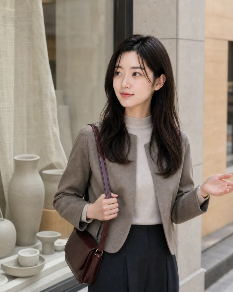 Rina, an adult original repeat-visitor character of KOREA ON CUE, in her approved production portrait
